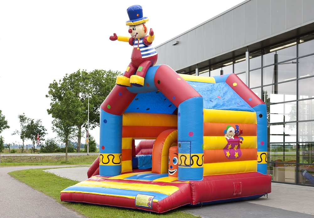 Springkasteel: Multifun Clown met slide