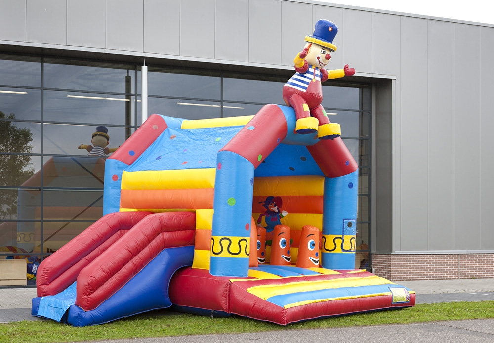 Springkasteel: Multifun Clown met slide